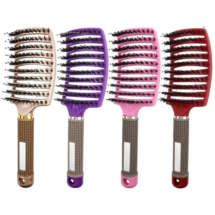 Wet Curly Hair Comb Detangling Hair Brush Women Scalp Massage Comb Bristle Fluffy Salon Hairdressing Combs Barber Styling Tools