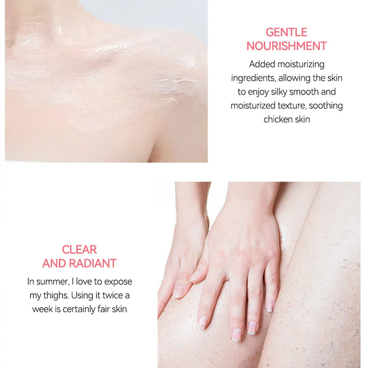 Fatini -Niacinamide Exfoliating Body Scrub Smooth Skin Natural Moisturizing Deep Cleansing,Brightening,Exfoliating Cream