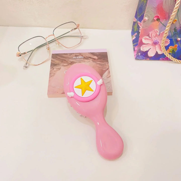 Cute Cartoon Children Air Cushion Comb Scalp Massgae Hair Brush Girls Portable Traveling Hair Brush Wide Tooth Anti-static Comb