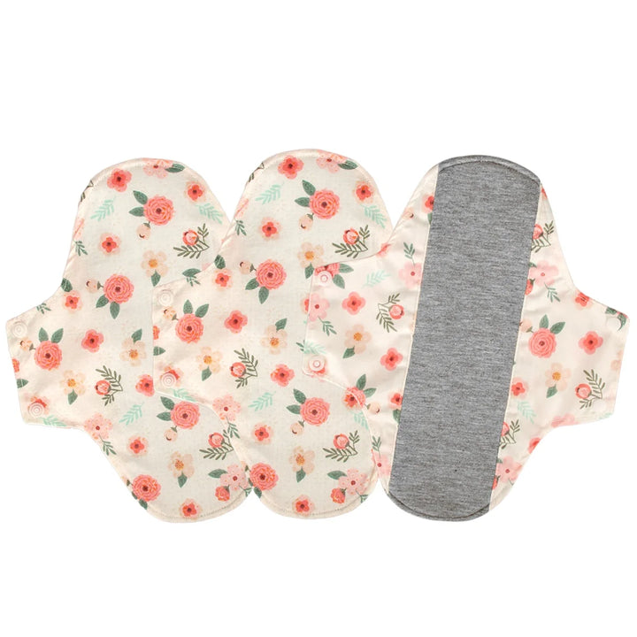 3Pcs Graphene Cotton Menstrual Cloth Sanitary Pads Washable Sanitary Napkin Reusable Adult Leakproof Panty Liner