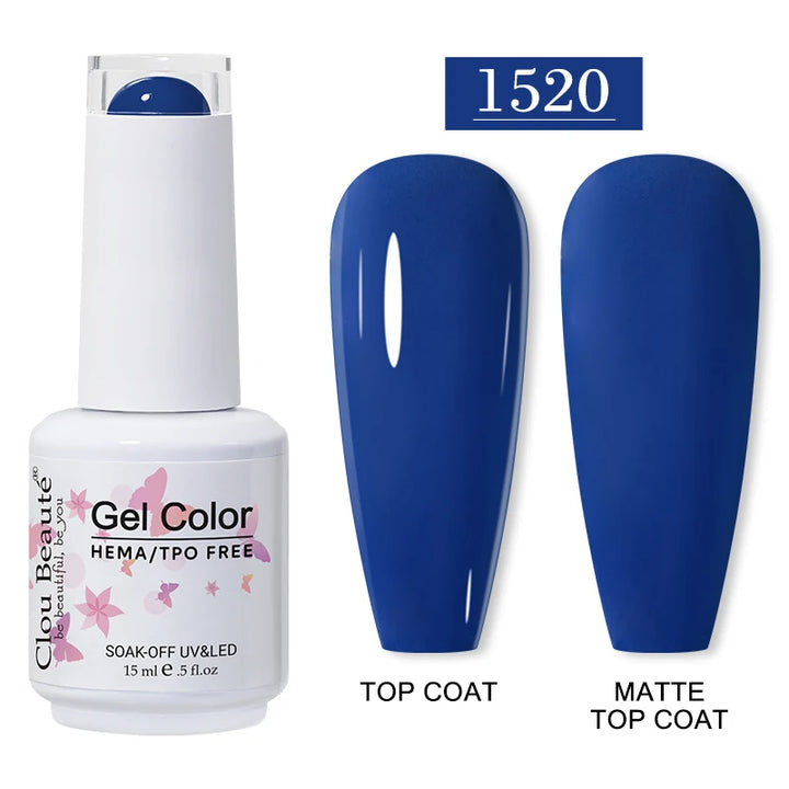 Clou Beaute 15ml HEMA TPO FREE Gel Nail Polish Vernis Semi Permanent UV Nail Art Varnish Lakiery Hybrydowe Manicure Gel Polish