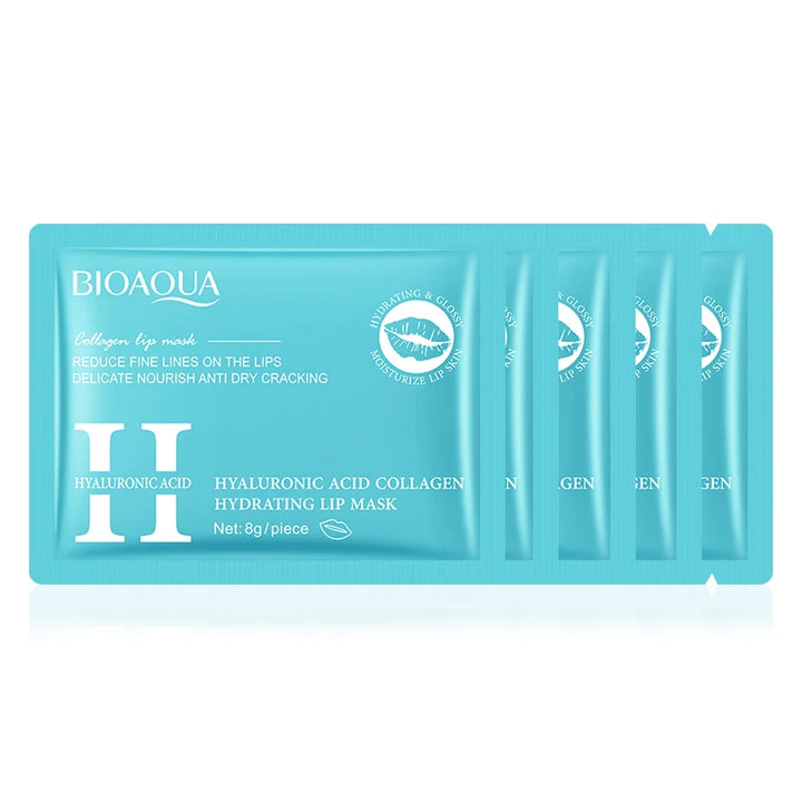 BIOAQUA Hyaluronic Acid Crystal Collagen Lip Mask Moisturizing Plump Lips Gel Masks Hydrating Lip Plumper Lips Skin Care