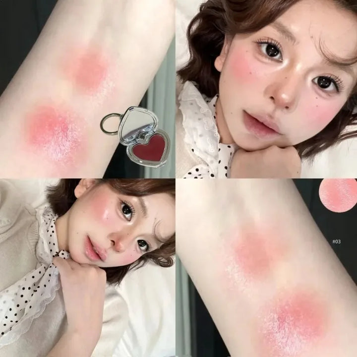Highlighter Cream Blusher Palette Multi-Use Water Light Natural Red Cheek Color Brightening Jelly Rouge Paste Easy Blend Makeup