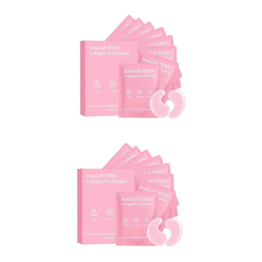 Instalift PDRN Collagen Eye Patches Anti Dark Circles Eye Bags Anti Wrinkles Hydrogel Under Eye Mask with Niacinamide & Caffeine