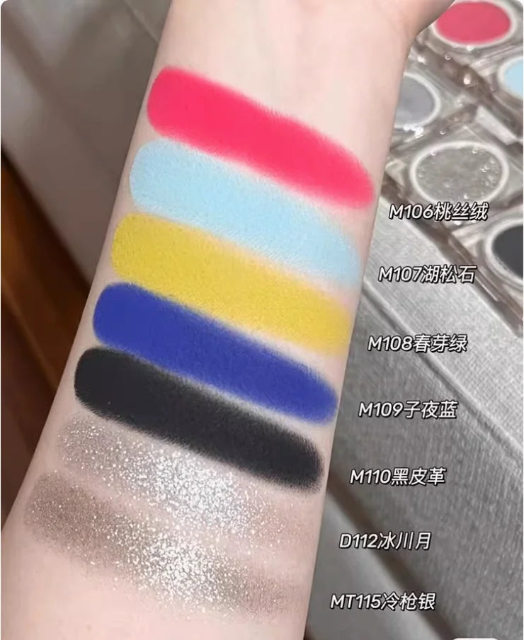 JOOCYEE Eyeshadow Single eye shadow Long-lasting blusher Natural Easy to blend matte smoked daily portable Makeup Cosmetics