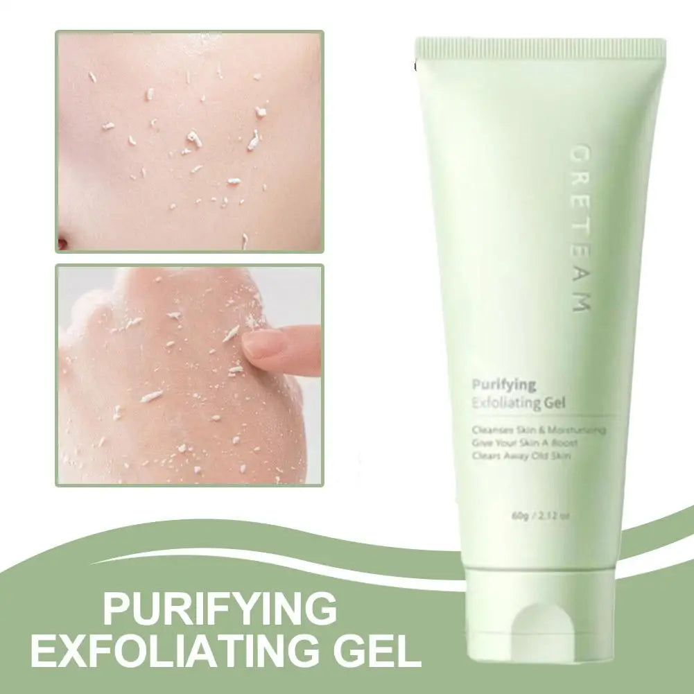 Purifying Exfoliating Gel - Moisturizing Cleanser for Gentle Skin Exfoliation - Exfoliating Face Scrub for Skin Care 60g 1/2pcs