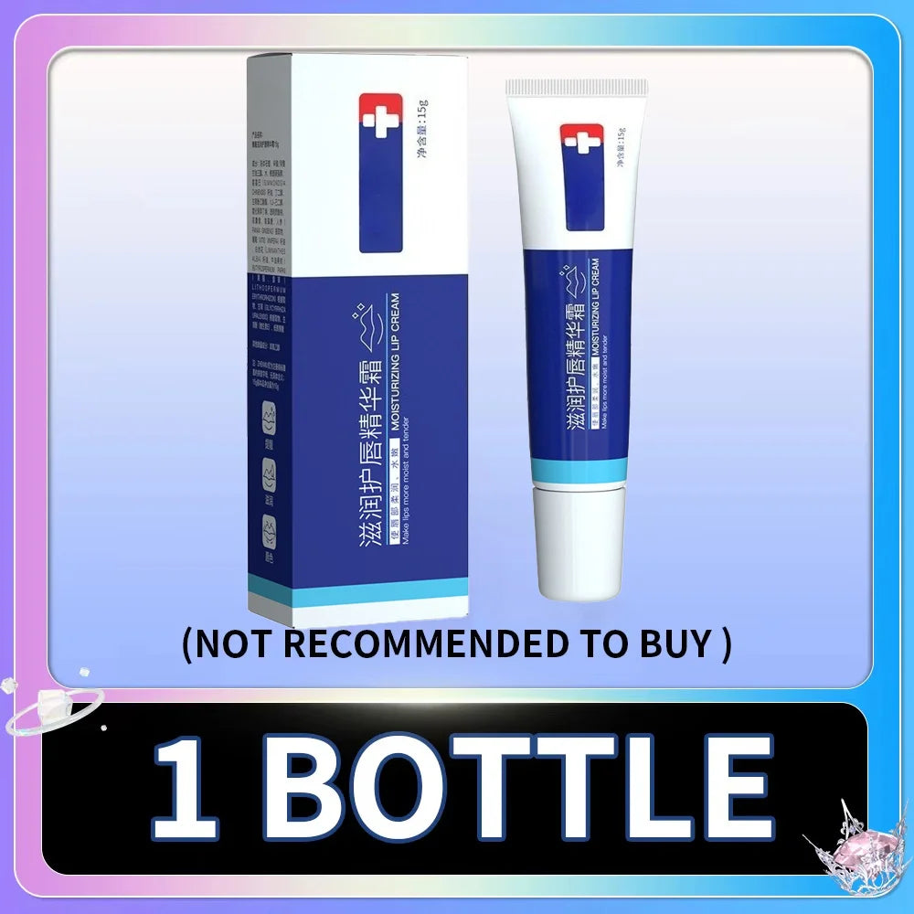 Lip serum cream, lightens lip lines, brightens lip color, moisturizes and moisturizes treatment