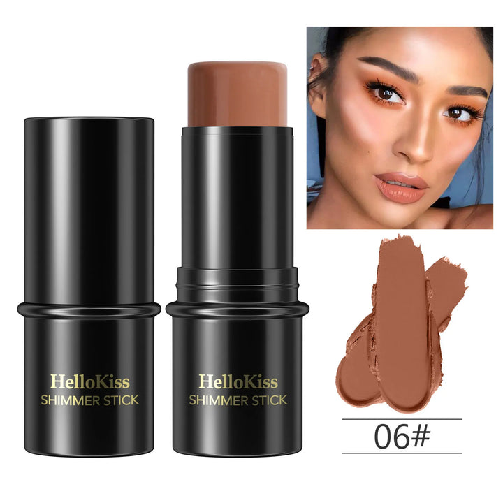 Highlighting&Bronzer Stick Face Brightening Blusher Rouge Concealer Pen Long Lasting Corrector Nose Shadow Contouring Cosmetics