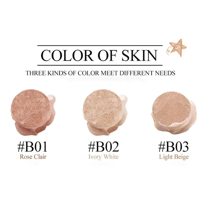 BIOAQUA  Waterproof Matte Air Cushion Poreless BB＆CC Cream High Coverage Oil-control Soft Face Makeup Foundation Base Cosmetics