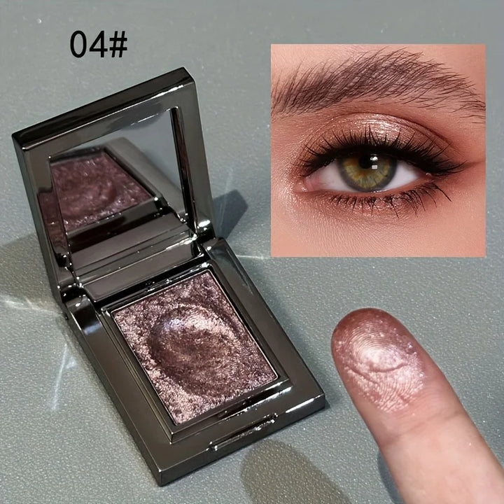 Single Color Glitter Eyeshadow Waterproof Sweatproof Long Lasting Highlight for Party Cosplay
