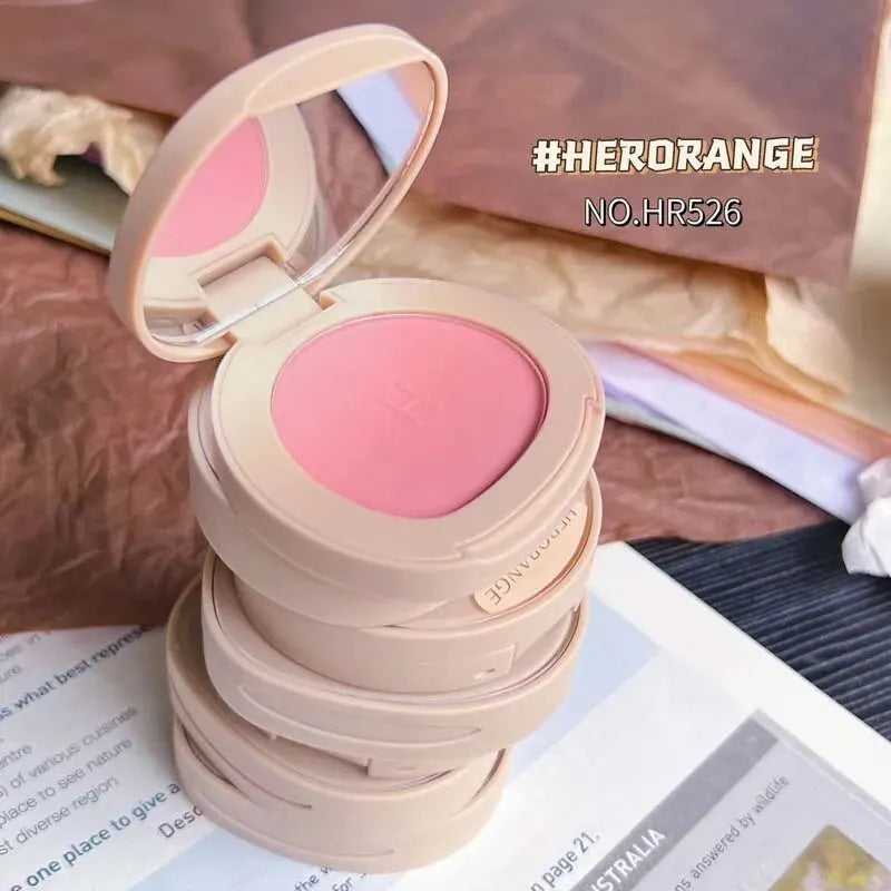 HERORANGEHR526 Monochromatic Blush Is Waterproof, Sweat-proof, Colorfast, and Durable. Six Colors Are Available.