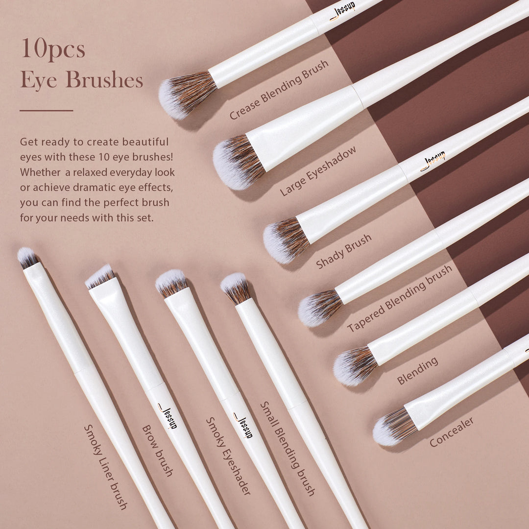 Jessup Makeup Brushes Set,4-14pcs Make up Brushes,Premium Synthetic Foundation Concealer Powder Eyeshadow Blending Brush T343