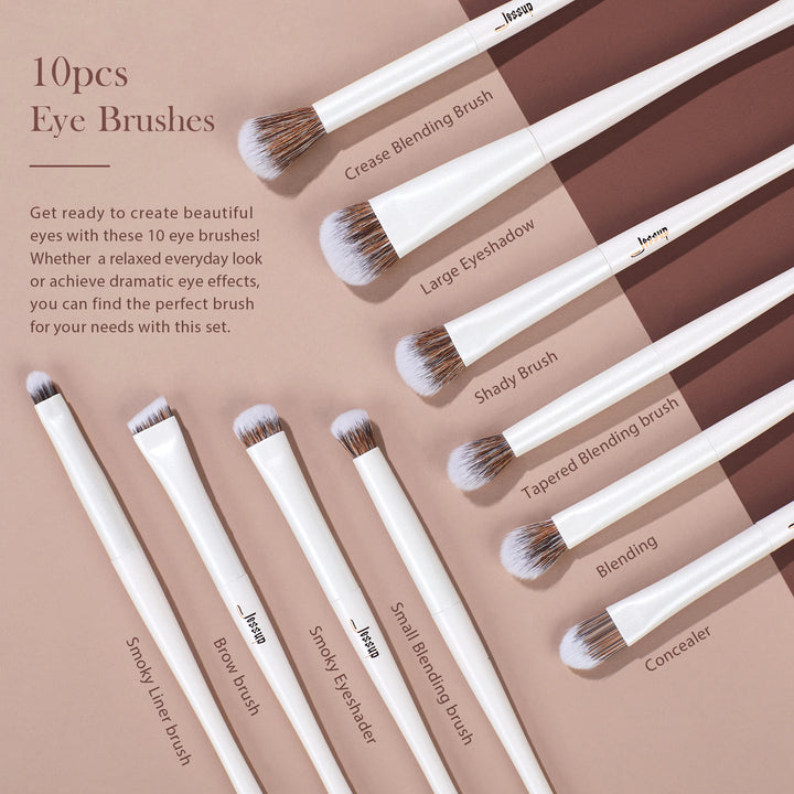 Jessup Makeup Brushes Set,4-14pcs Make up Brushes,Premium Synthetic Foundation Concealer Powder Eyeshadow Blending Brush T343