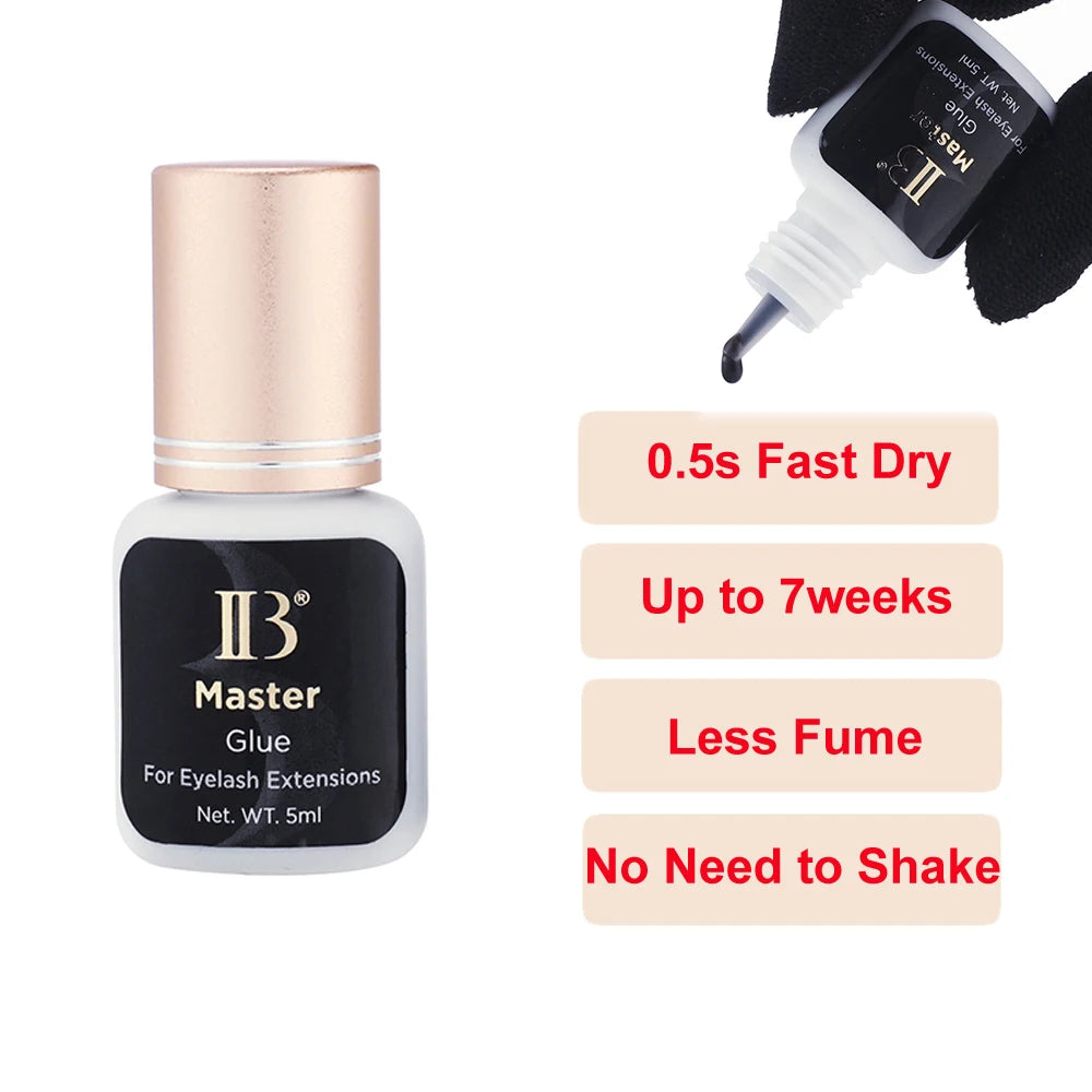Original IB Lash Glue SUPER PLUS/HYPER BOND/MASTER I-Beauty Eyelash Extension Adhesive Long Lasting Fast Dry Korean Glue