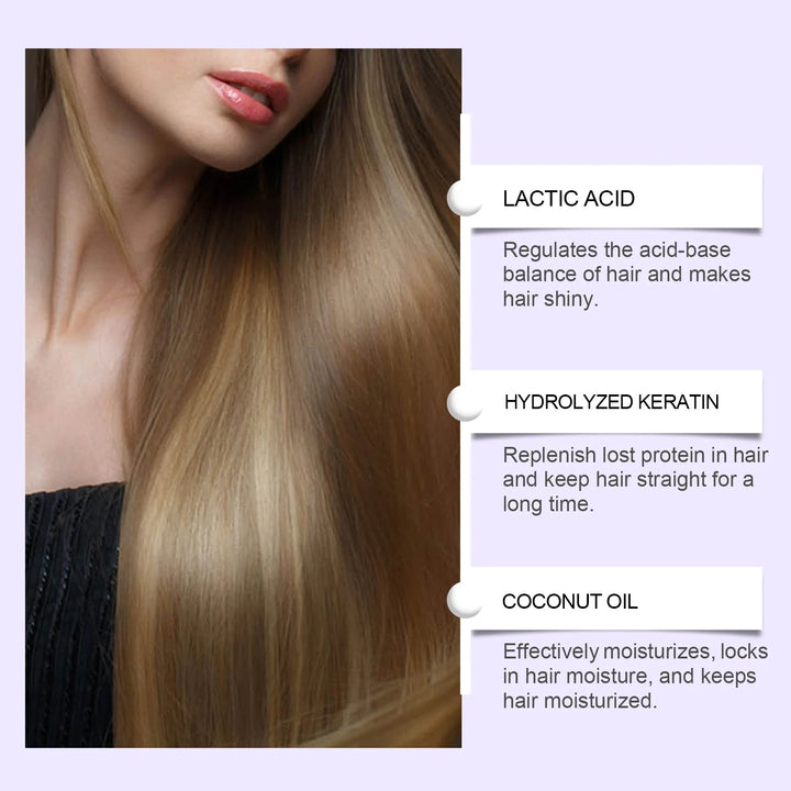 Protein Hair Straightening Cream Repair Dry Frizz Damage Leave-In Treatment Healing Color Protection Deep Conditioning Hair Mask