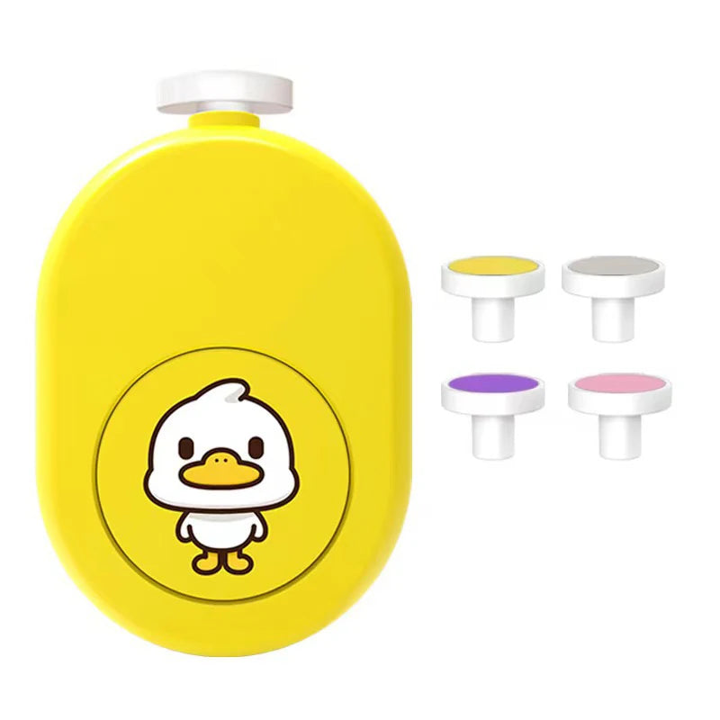 Ultra Quiet Electric Nail File for Babies & Kids, Gentle Polisher Grinder with LED Light, Safe for Newborns, Adult Use Too
