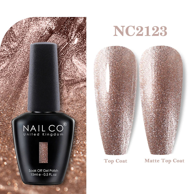 NAILCO 131Colors Vernis Semi Permanent UV Varnish Gel Nail Polish Nails Art Gel Manicure TOP BASE Varnish Hybrid