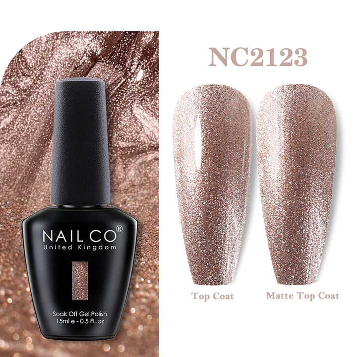 NAILCO 131Colors Vernis Semi Permanent UV Varnish Gel Nail Polish Nails Art Gel Manicure TOP BASE Varnish Hybrid