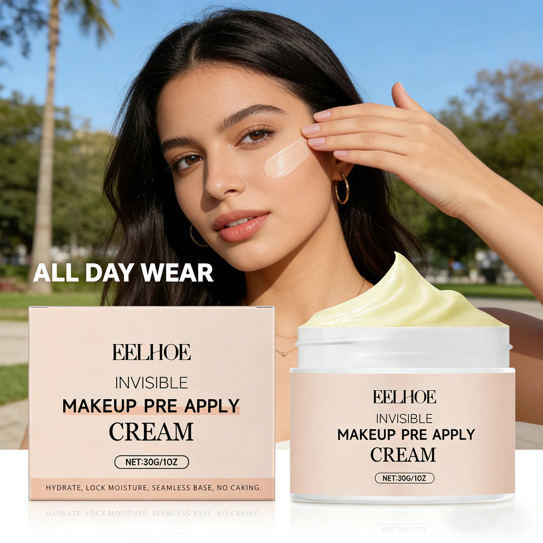 Pre Primer Invisible Makeup Waterproof Minimize Pore Brightening Skin Tone Natural Isolation Pre Apply Cream Primer Makeup 30g