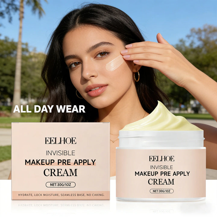 Pre Primer Invisible Makeup Waterproof Minimize Pore Brightening Skin Tone Natural Isolation Pre Apply Cream Primer Makeup 30g