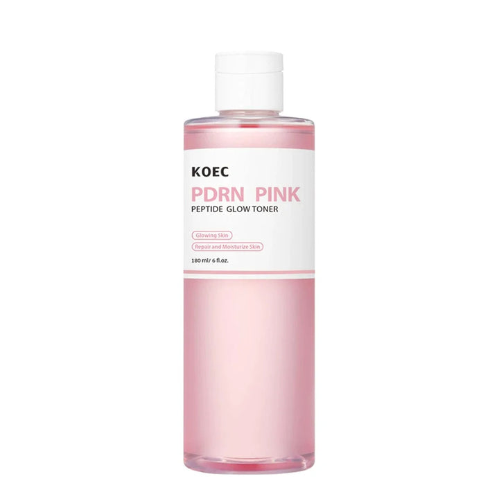 180ml KOEC PDRN Pink Peptide Glow Toner Repairing Moisturizing Smoothing Improve Dark Spots Uneven Tone Increase Skin Barrier