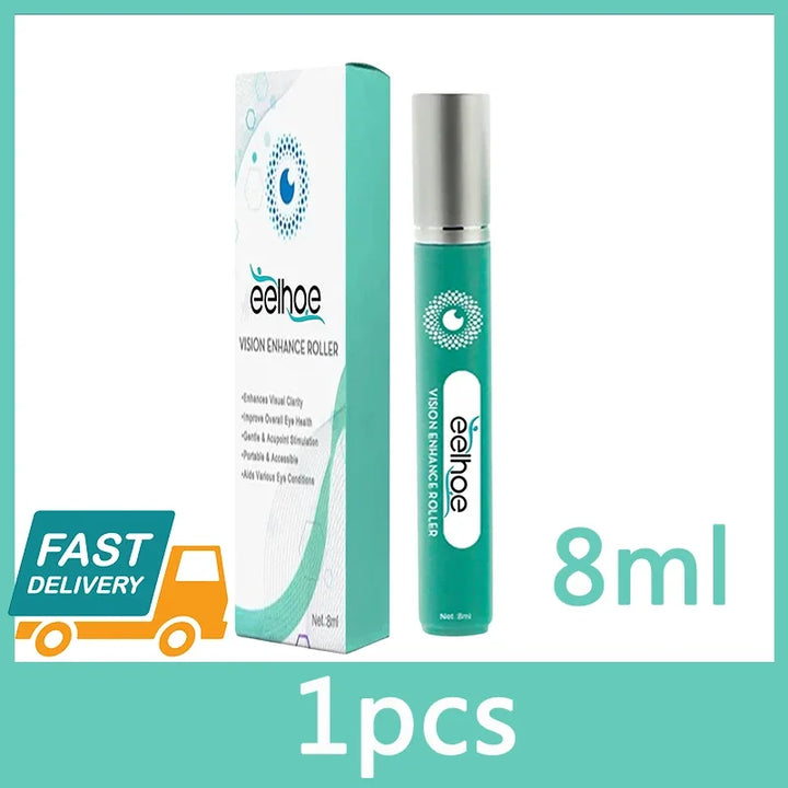 Korean Visual Enhancement Eye Serum Roller Relieve Eye Aningeresting Dark Circles Bags Eye Contour Moisturizing Cosmetics 8ML