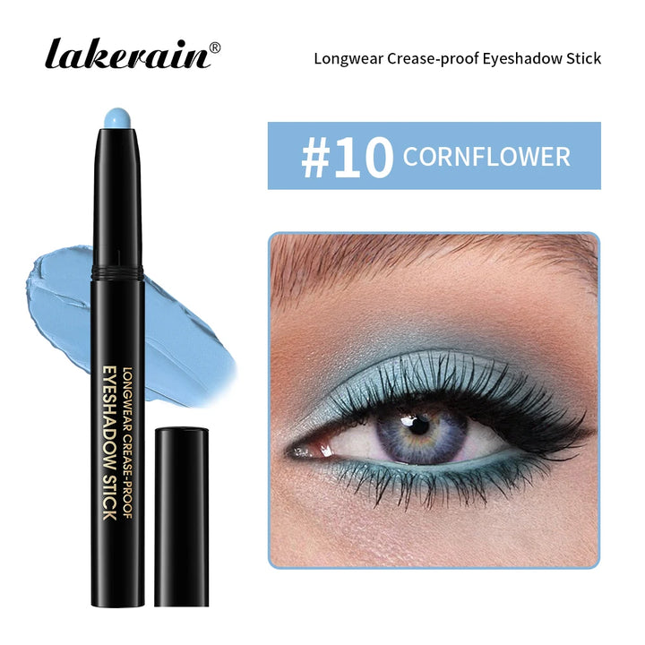 Eyeshadow Liner Sticks Matte & Shimmer Waterproof Metallic Glitter Eye Shadow Highlighter Pencil Eyeshadow Natural Cosmetics