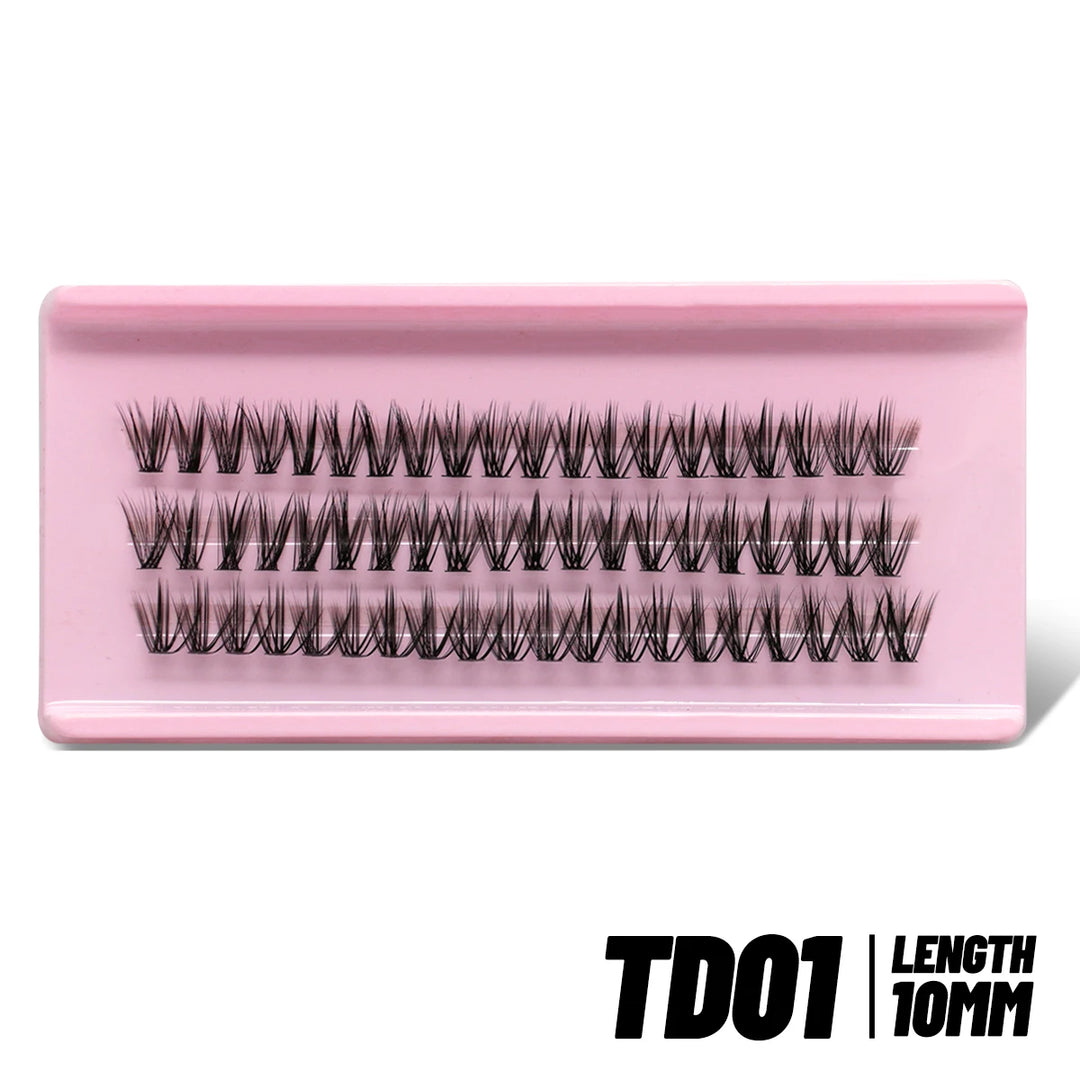 GROINNEYA Eyelashes Clusters 320 pcs Natural Eyelash extension Cluster Lashes Volume Mixed Tray Lashes Cluster Natural Lashes