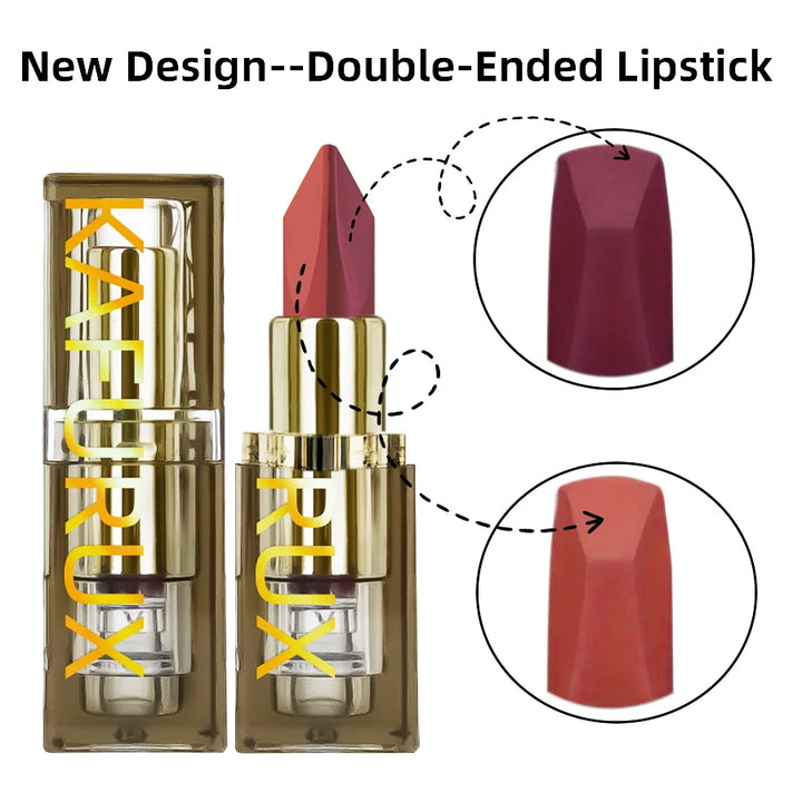 6 Color  Glitter Two-tone Lipstick Purple Black Matte1pc Lipsticks Cosmetics Easy to use Lip Tint Makeup Lip Beauty Red Pigment