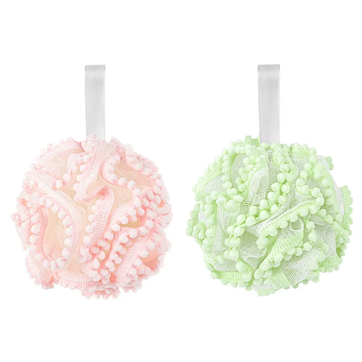 Soft Bath Sponge Ball Scrub Dady Sponge Mesh Bath Sponge Bath Bubble Balls Body Cleanser Exfoliating Sponge Shower Washcloth