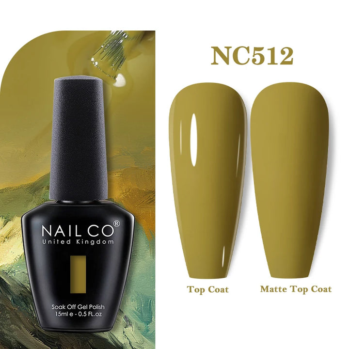 NAILCO 131Colors Vernis Semi Permanent UV Varnish Gel Nail Polish Nails Art Gel Manicure TOP BASE Varnish Hybrid