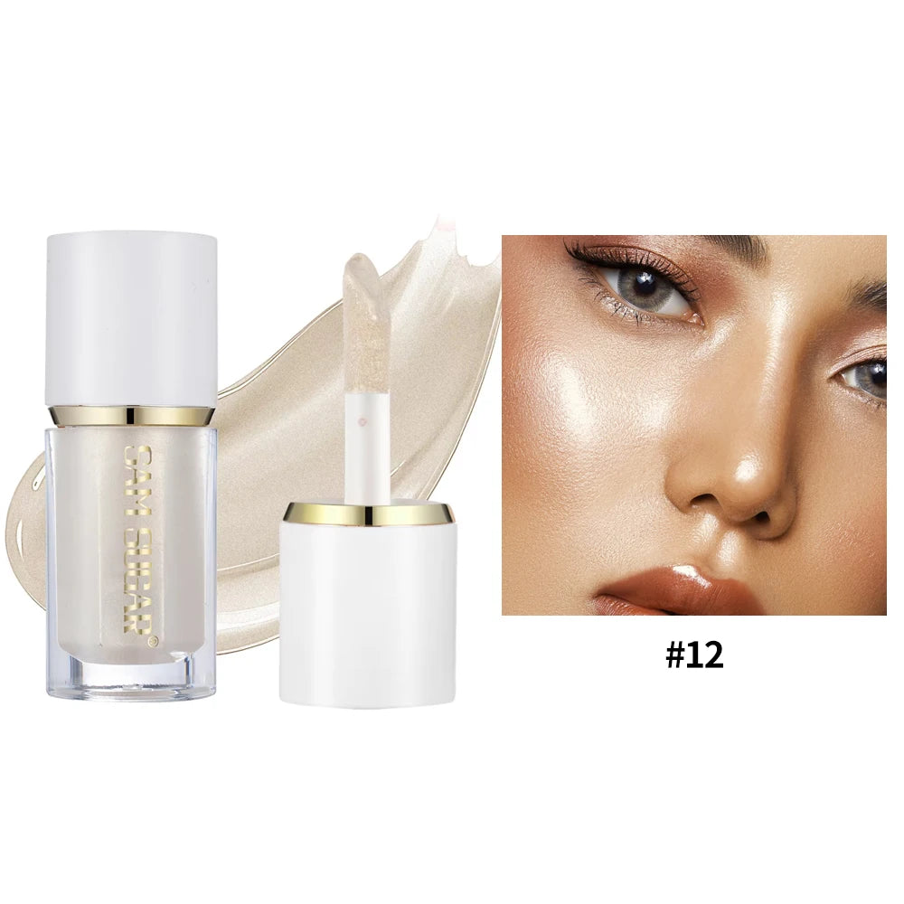 Facial Liquid Fluorescent Powder Antique Bronze Contour High Gloss Liquid Makeup Facial Shiny High Gloss