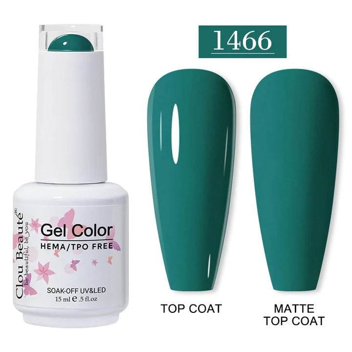 Clou Beaute 15ml HEMA TPO FREE Gel Nail Polish Vernis Semi Permanent UV Nail Art Varnish Lakiery Hybrydowe Manicure Gel Polish