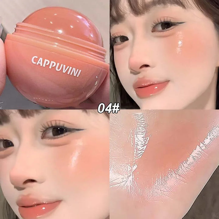 Juice Face Blusher Smooth Cheek Eye Cream Blush Mirror Natural Look Brighten Highlighter Balm Rouge Waterproof Contour Makeup