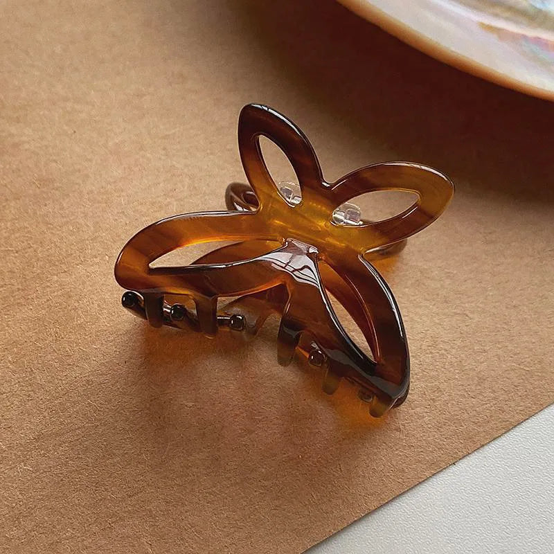 French Retro Butterfly Hair Accessories Back Of Hair Grasping Acetate Clips Hair Clips Crab Hair Clip Hair Clips For Women
