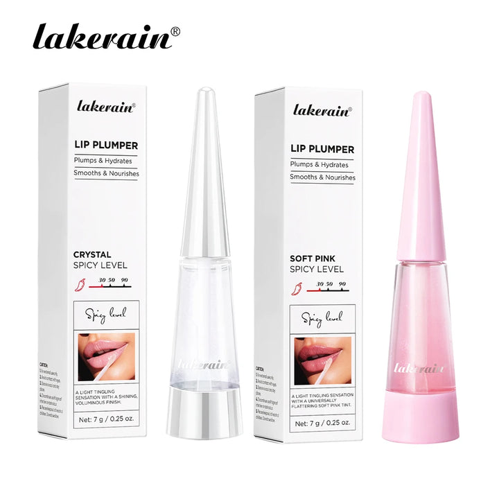 Lakerain Lip Plumper Deep Hydration Long-Lasting Nourishment High-Shine Gloss Shining Voluminous Finish Lip Moisturizing Liquid