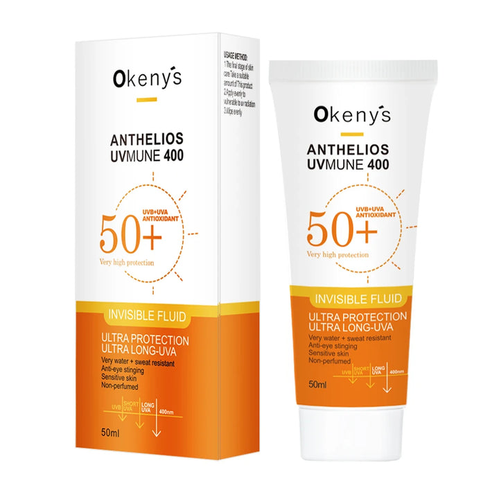 Original 50ml Face Sunscreen Ultra SPF50+ Body Sunscreen Anti-Imperfection Anti-Shine Invisible Fluid Sunscreen