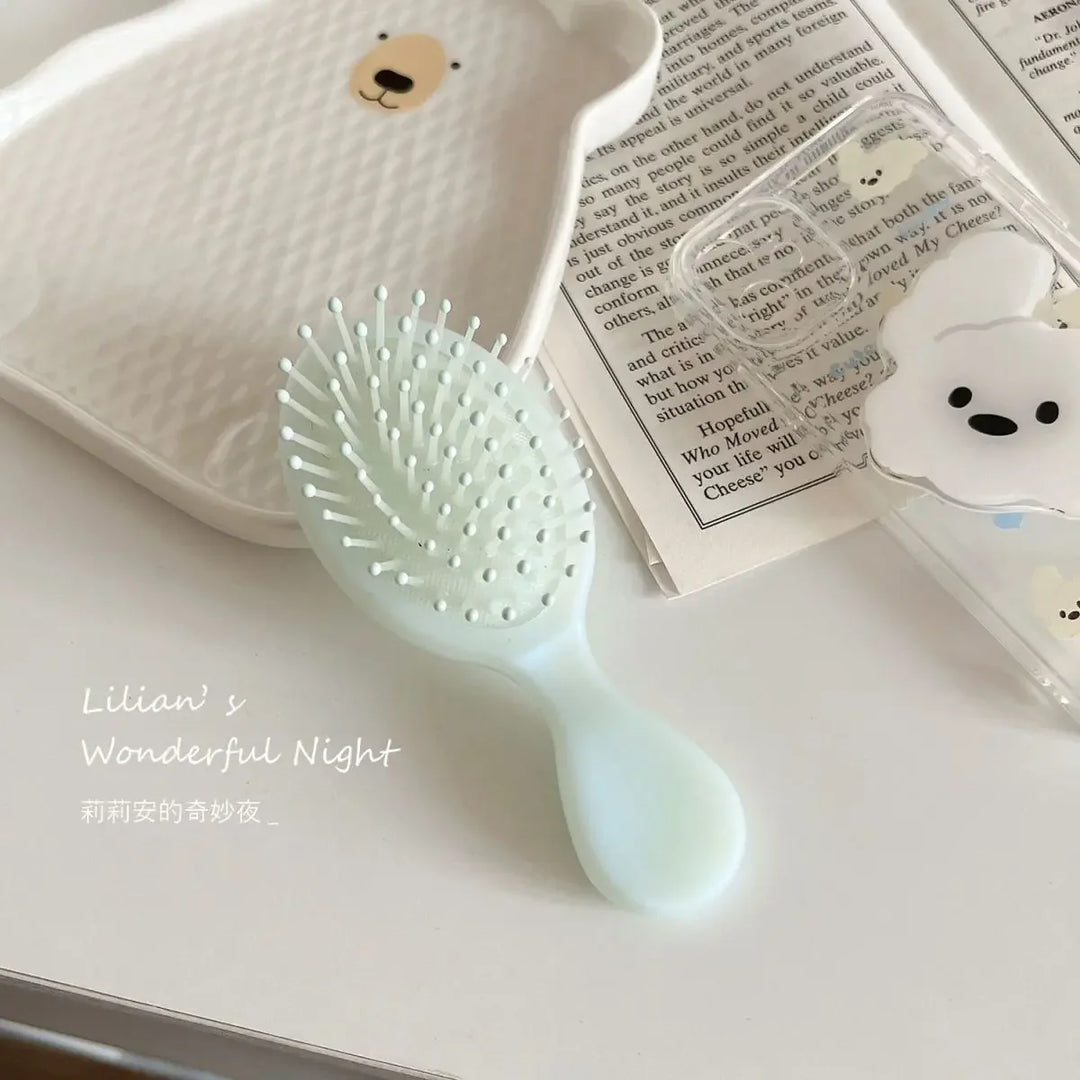 Mermaid Massage Air Cushion Combs for Kids Small Toddler Girls Hair Brushes Simplicity Lovely Hair Care Tool Fashion Solid Color