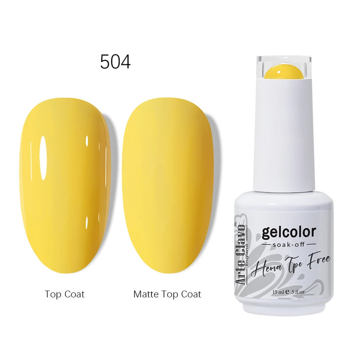 Arte Clavo 15ml HEMA TPO FREE Gel Nail Polish Pink Hybrid Nail Manicure Semi-permanent Enamels Varnish For UV LED Nails Supplies