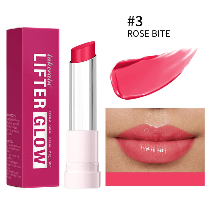 Lifter Glaze Oil Lip Balm with Hyaluronic Acid and Hydrating Oil Blend Lip Balm with 24HRs of Smooth Moisturizing Pink