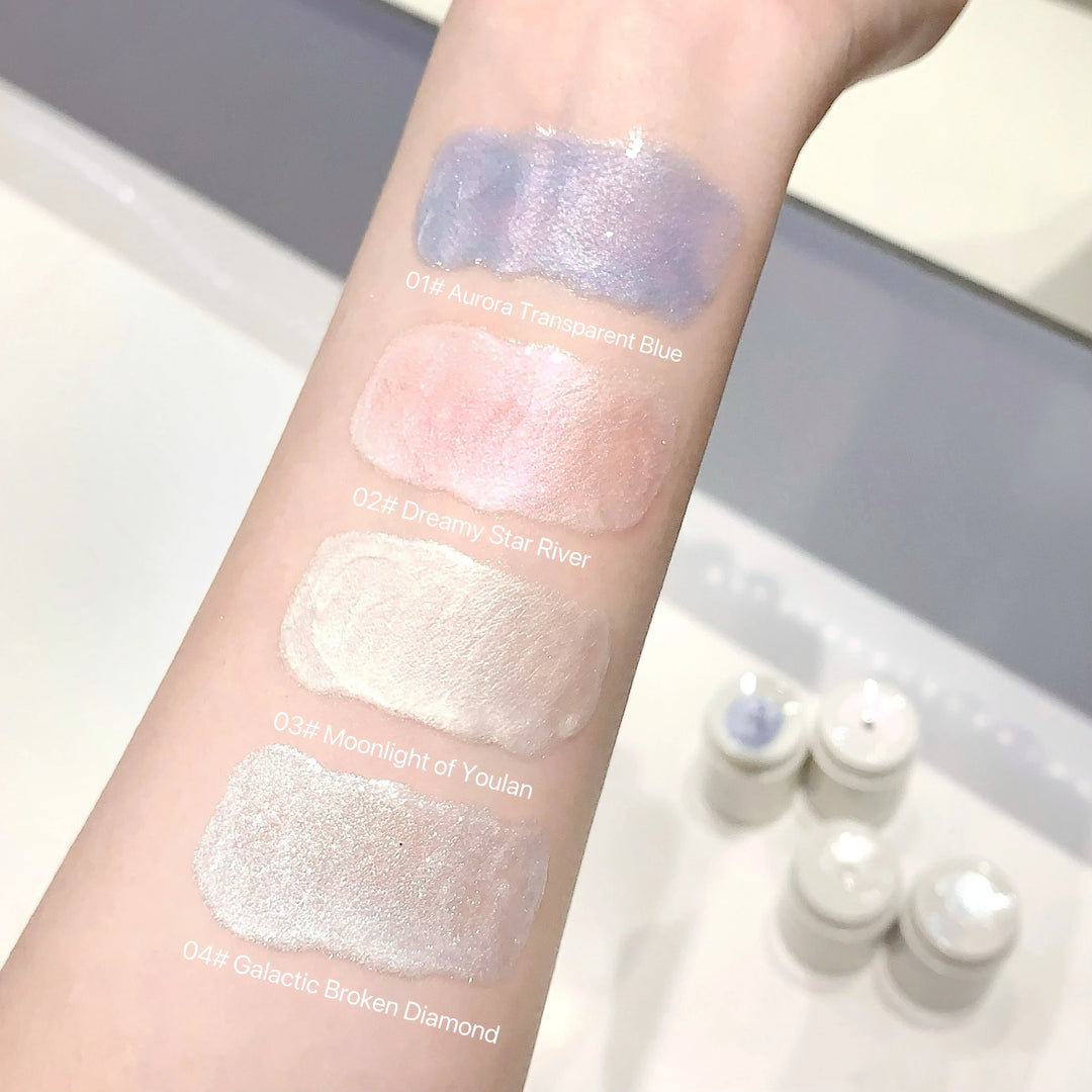 Pearlescent Diamond Liquid Highlighter Sparkle Full Body Shimmer Facial Contour Brighten Face Makeup Glitter Highlighting Liquid