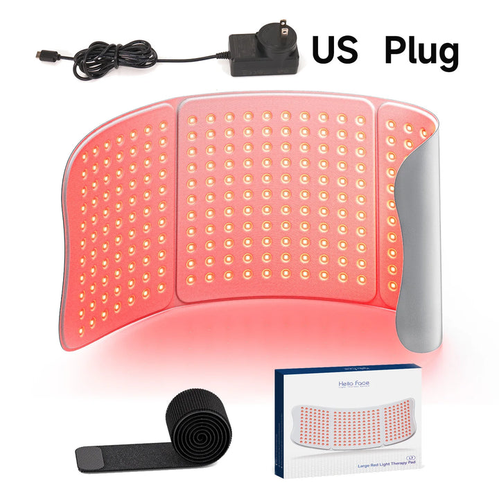 Upgraded Hello Face L7 Large Red Light Therapy Mat 792pcs LEDs 660 & 850nm Infrared Light Therapy Pad For Full Body Pain Relief
