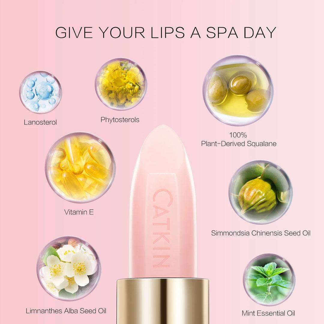 CATKIN Moonlight Lip Balm 3PCS SET Glossier with Nutritious Formulation for Instant Shine, Colour Changing Lip Balm