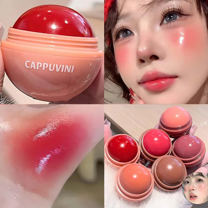 Juice Face Blusher Smooth Cheek Eye Cream Blush Mirror Natural Look Brighten Highlighter Balm Rouge Waterproof Contour Makeup
