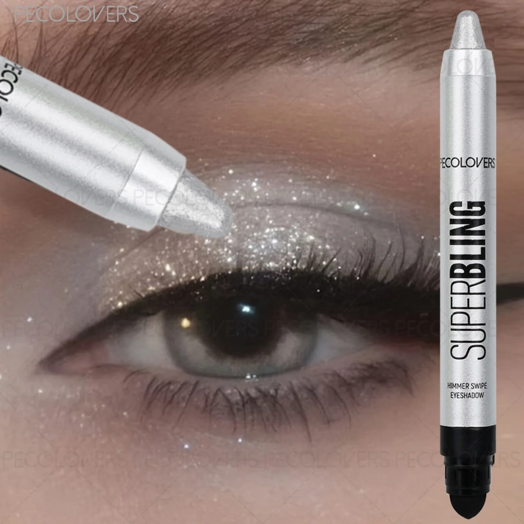 1 Pc High Color Rendering Shimmer Eyeshadow Pen, Shiny Colors Eye Shadow Stick, Eye-catching Eye Makeup, Music Festival Makeup