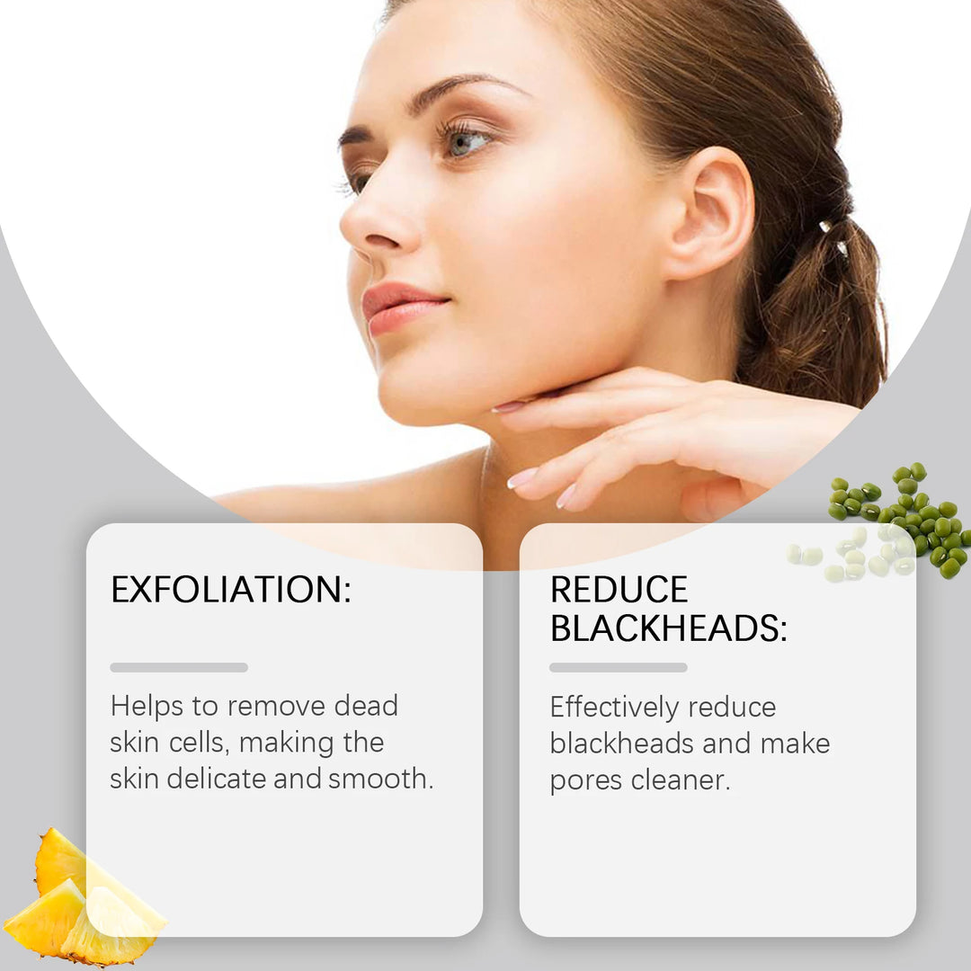 Enzyme Face Wash Powder 75g Gentle Exfoliating Cleanser for Sensitive Skin Removes Dirt Brightens Skin Travel Friendly Formula