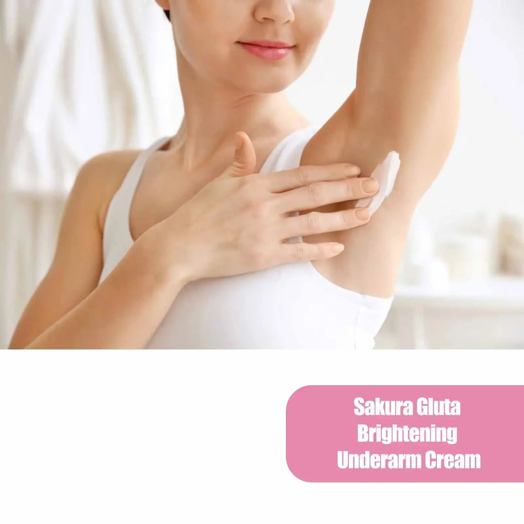 Sakura Underarm Brightening Cream Glowing Skin Dark Spot Corrector Improve Melanin Dull Lightening Hydrate Body Bleaching Cream