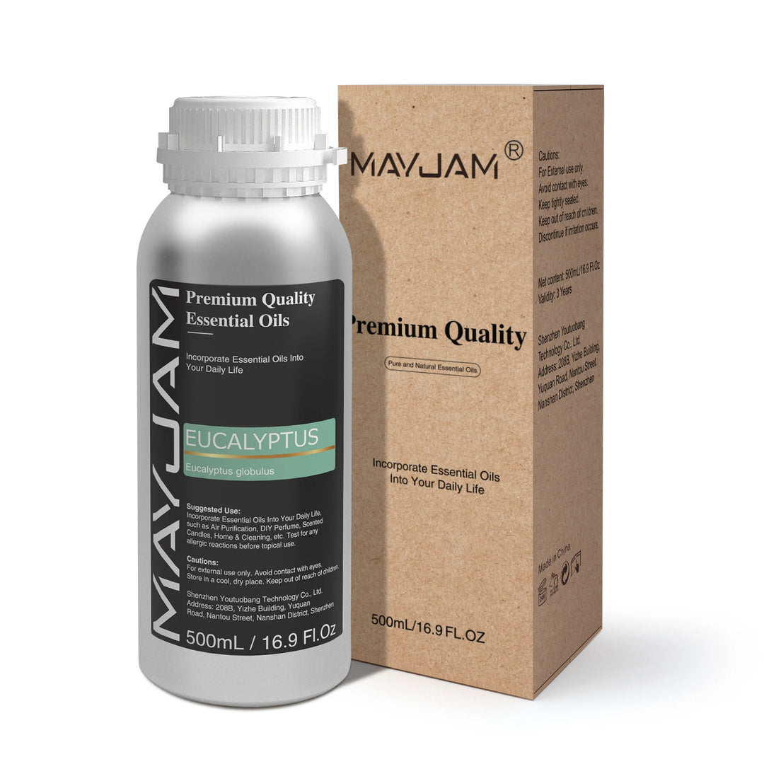 MAYJAM 500ML Pure Natural Essential Oil For Humidifier Diffuser Jasmine Lavender Vanilla Eucalyptus Bergamot Lemon Aroma Oils