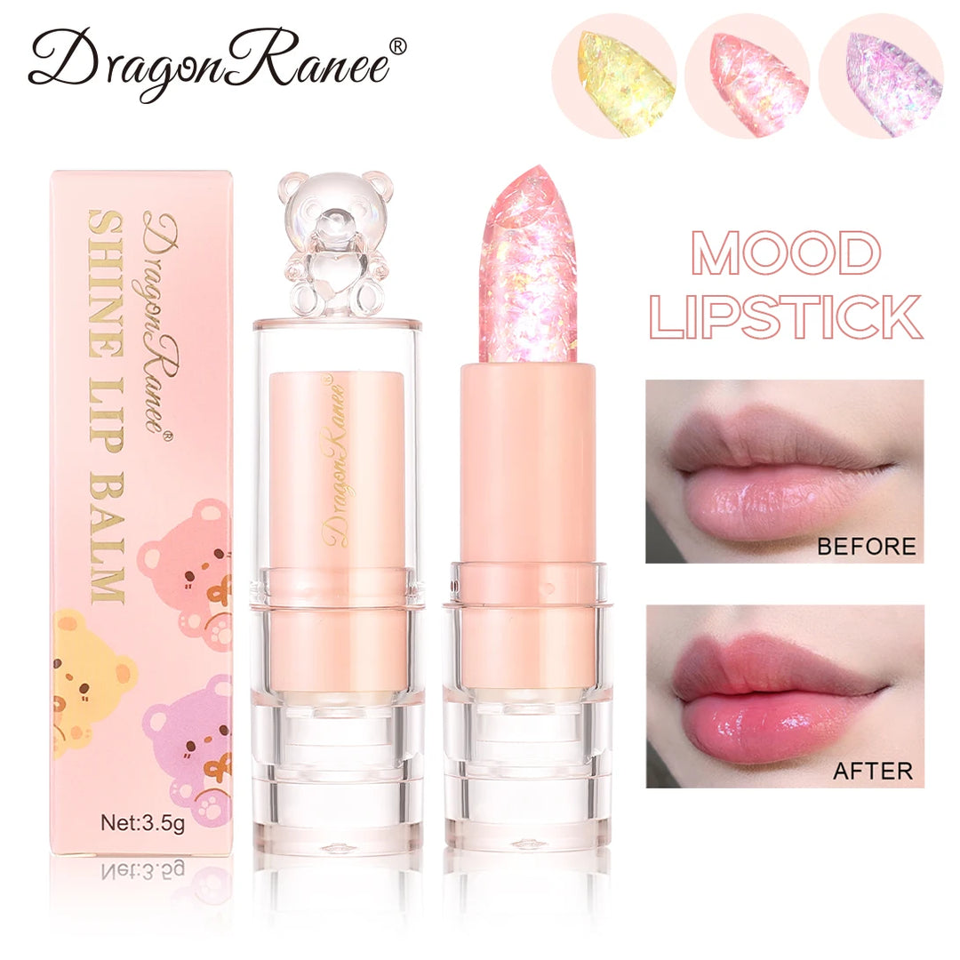 Lipstick That Is Moisturizing, Non-Sticky, Long-Lasting, Hydrating, and Color-Changing with a Fine Shimmer, Waterproof, and Non-Transferable