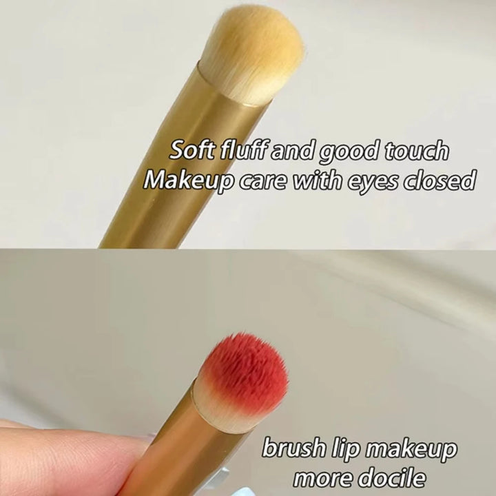 GECOMO Round Head Lip Brush Lipstick Coloring Smudge Brush Concealer Brush Lip Makeup Brush Multi-function Beauty Tool